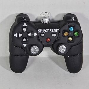 Black Multi-Color Gaming Controller Ornament